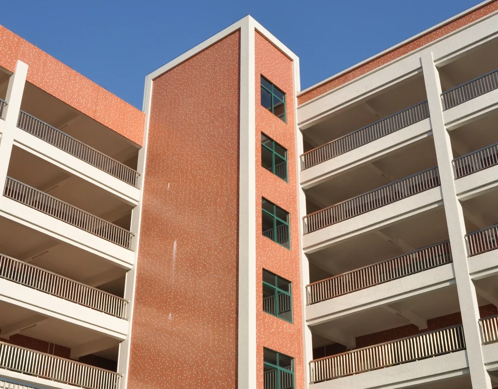 A school building which has pest issues and is undergoing pest control services